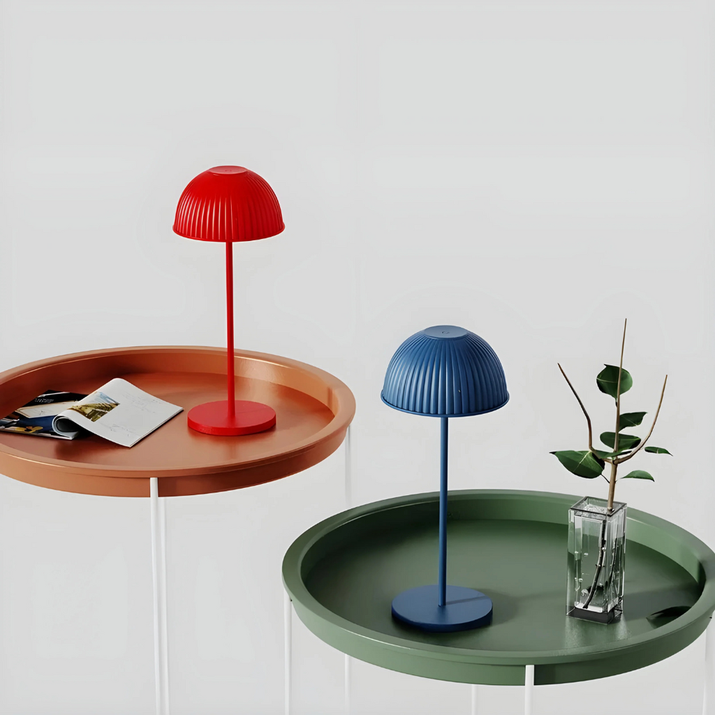 Nytera Mushroom LED Table Lamp With Soft Warm Glow For Living Rooms