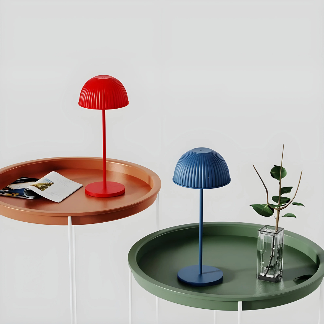 Nytera Mushroom LED Table Lamp With Soft Warm Glow For Living Rooms