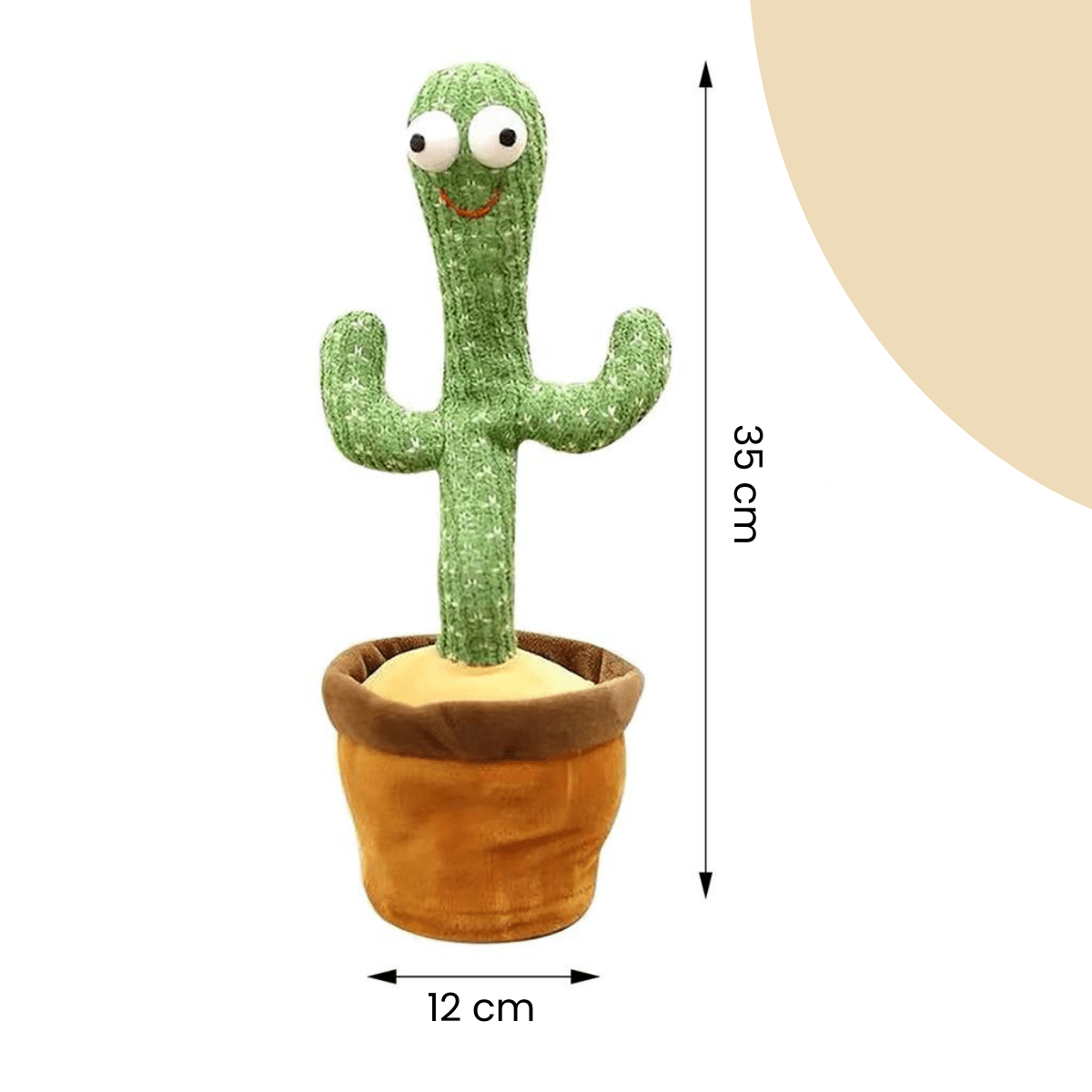 Happy Cactus παιχνίδι που χορεύει και ενεργοποιείται με ήχο — τραγουδά και κινείται