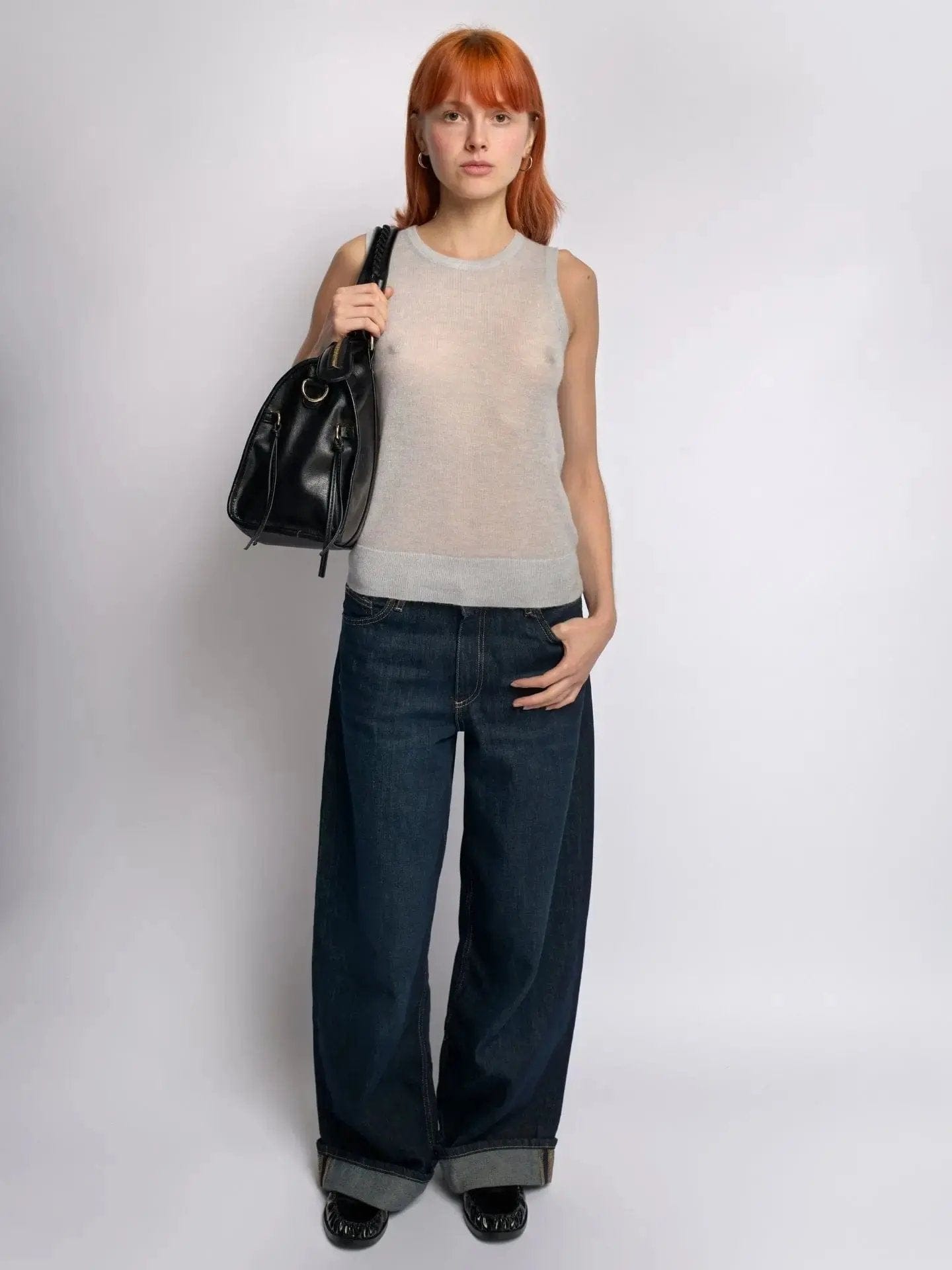 Structured Handbag, Firm Top Handle, Rigid Frame, Clean Geometric Shape