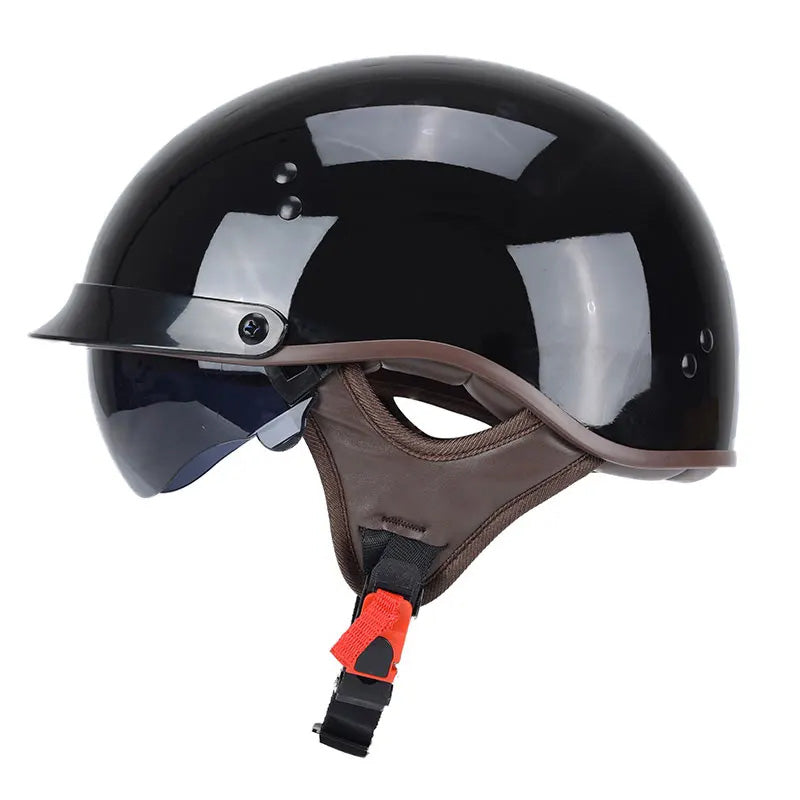 Chopper-Sonnenbrillenhelm — DOT-zugelassenes, hochklappbares UV-Visier