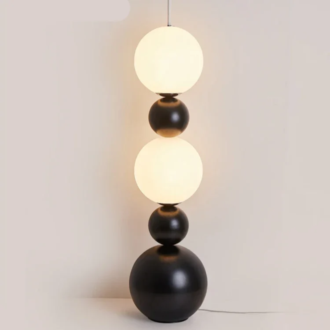 Orenda Gourd-Form Floor Lamp Crafted From Natural Materials And LED Technology