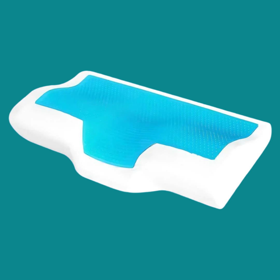 NexaRest Contoured Memory Foam Neck Pillow — Ergonomic Spinal Alignment