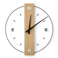 Averin Quiet Wall Clock Crafted From Wood For Living Room Decor
