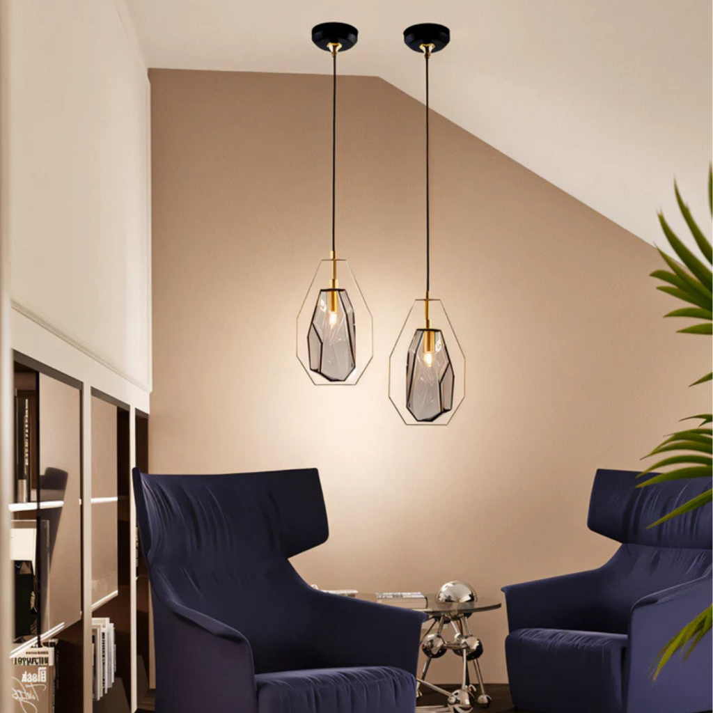 Lyvera Glas Pendelleuchte für Esszimmer Beleuchtung