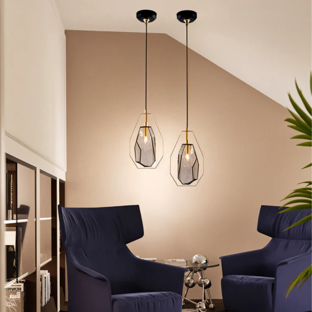 Lyvera Glas Pendelleuchte für Esszimmer Beleuchtung