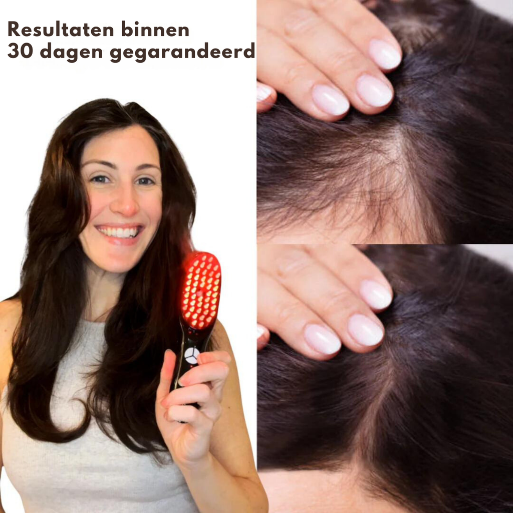 Brosse Gloss pour cheveux 4-en-1 — Stimulateur de croissance des cheveux clairsemés
