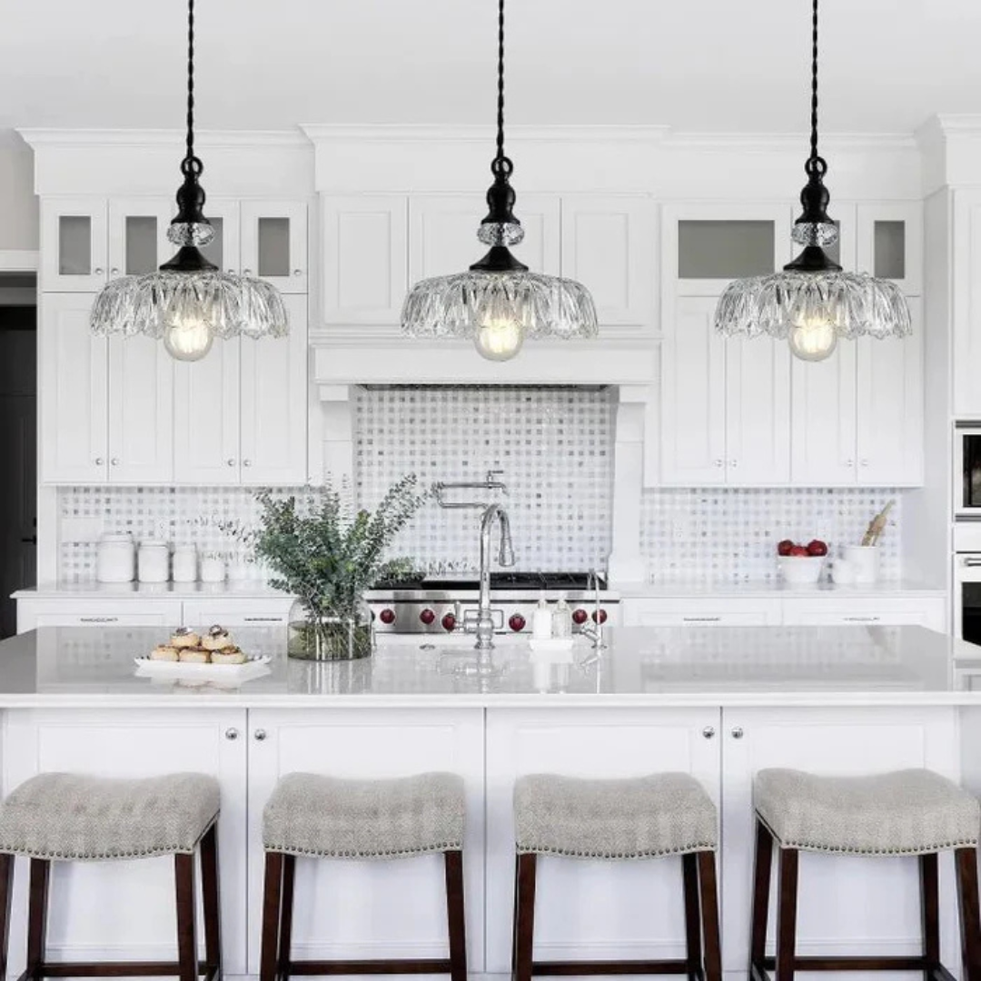 Astrae Glass Pendant Light With Retro Charm For Dining Areas