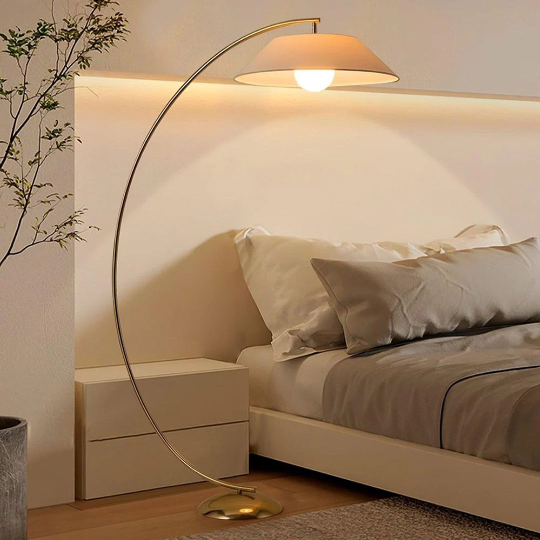 Luminara Stehlampe mit gemütlicher Ambientebeleuchtung für Wohnräume