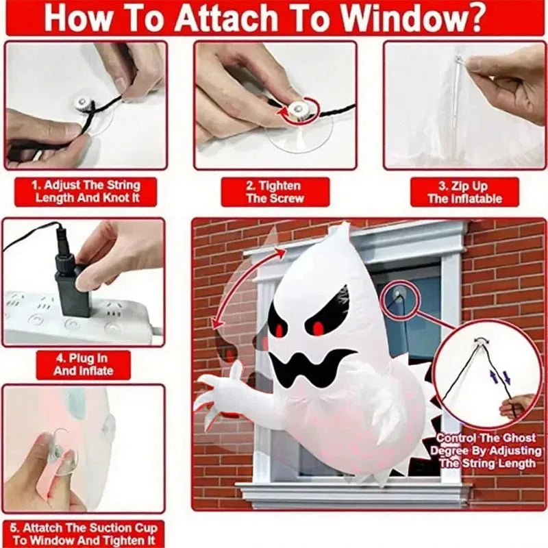 4.59ft Inflatable Halloween Ghost Decoration | Filindra