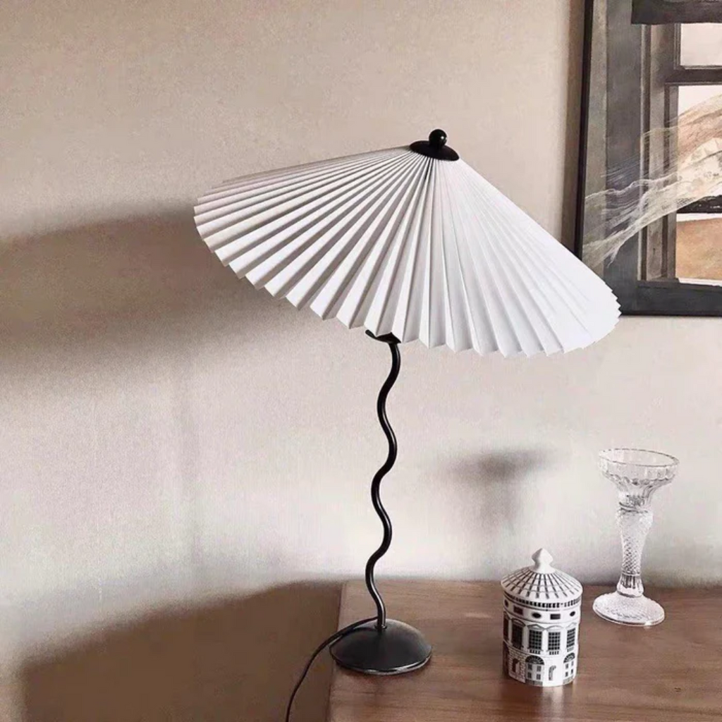 AureaArc Table Lamp With Cozy Warm Lighting And Curved Form