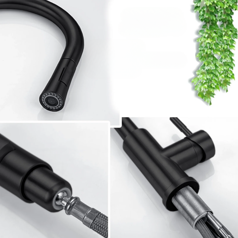 FluxMix beröringsfri kökskran — integrerad smart sensor, handsfree-användning