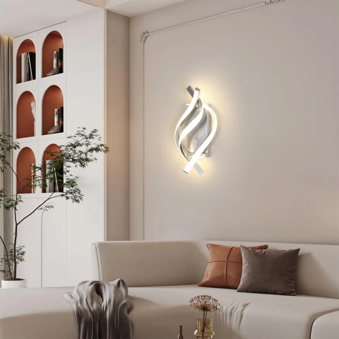 LumaAero Contemporary Aluminum Wall Light For Living Rooms
