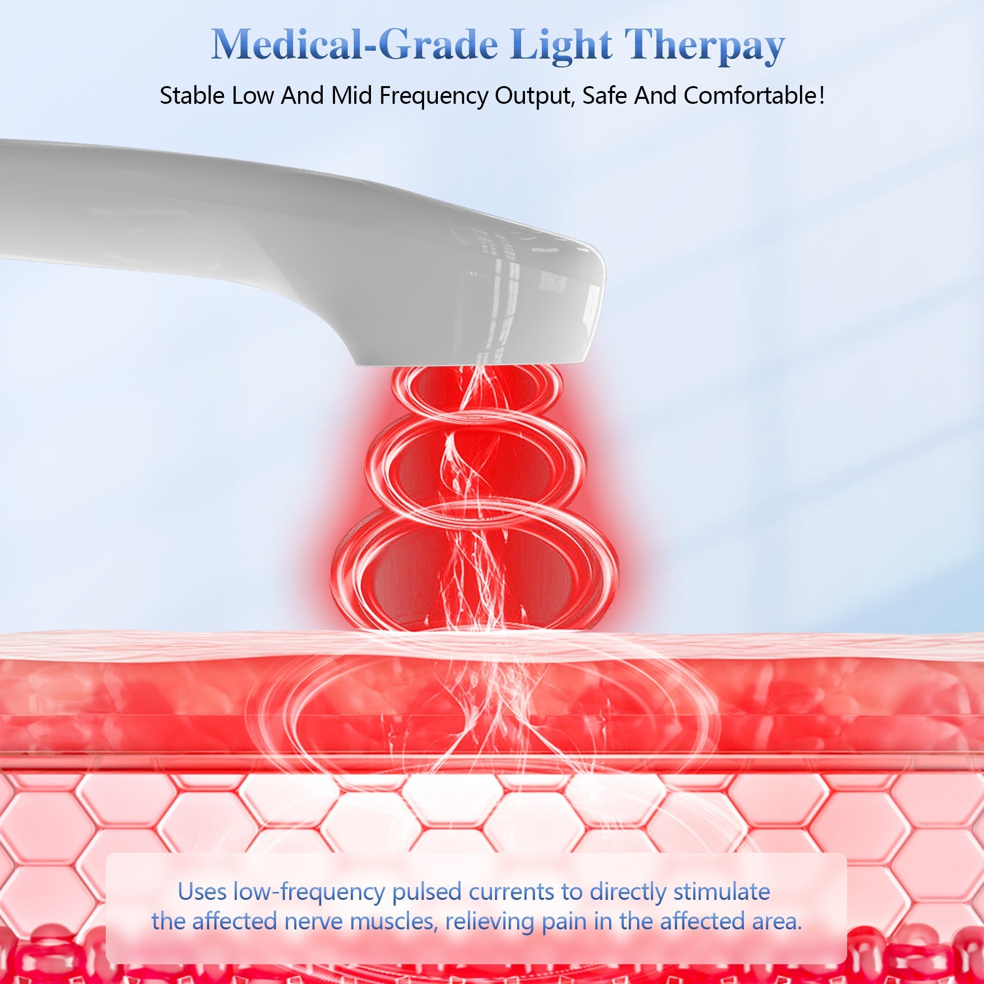 Handheld Portable Red Light Laser Therapy Device