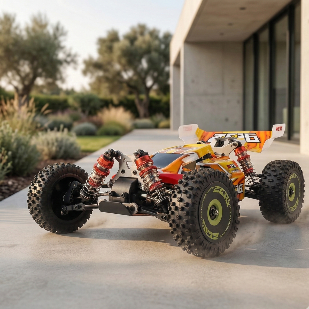 1:14 Scale Brushless RC Racing Car – 4WD Off-Road, 75km/h High-Speed