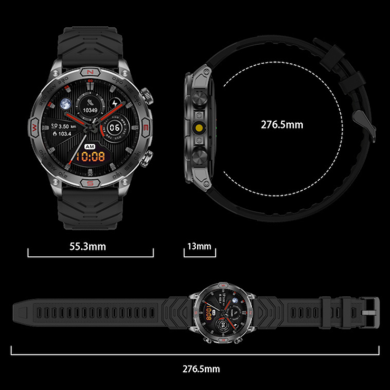 Montre connectée PinnacleX Pro — suivi complet de la santé et GPS