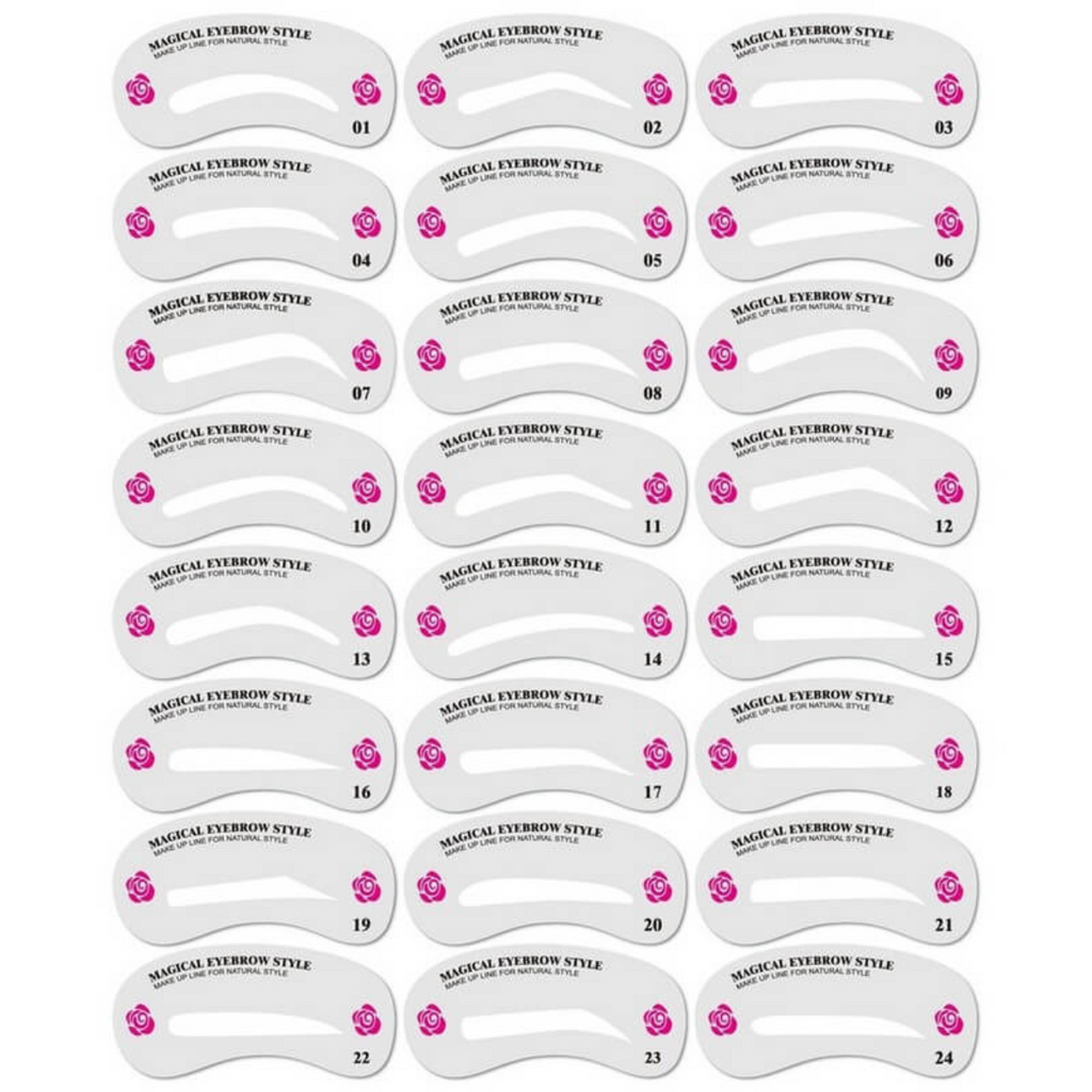 Kit de tampon à sourcils BrowMaster — Gabarits pour dessiner et coiffer les sourcils