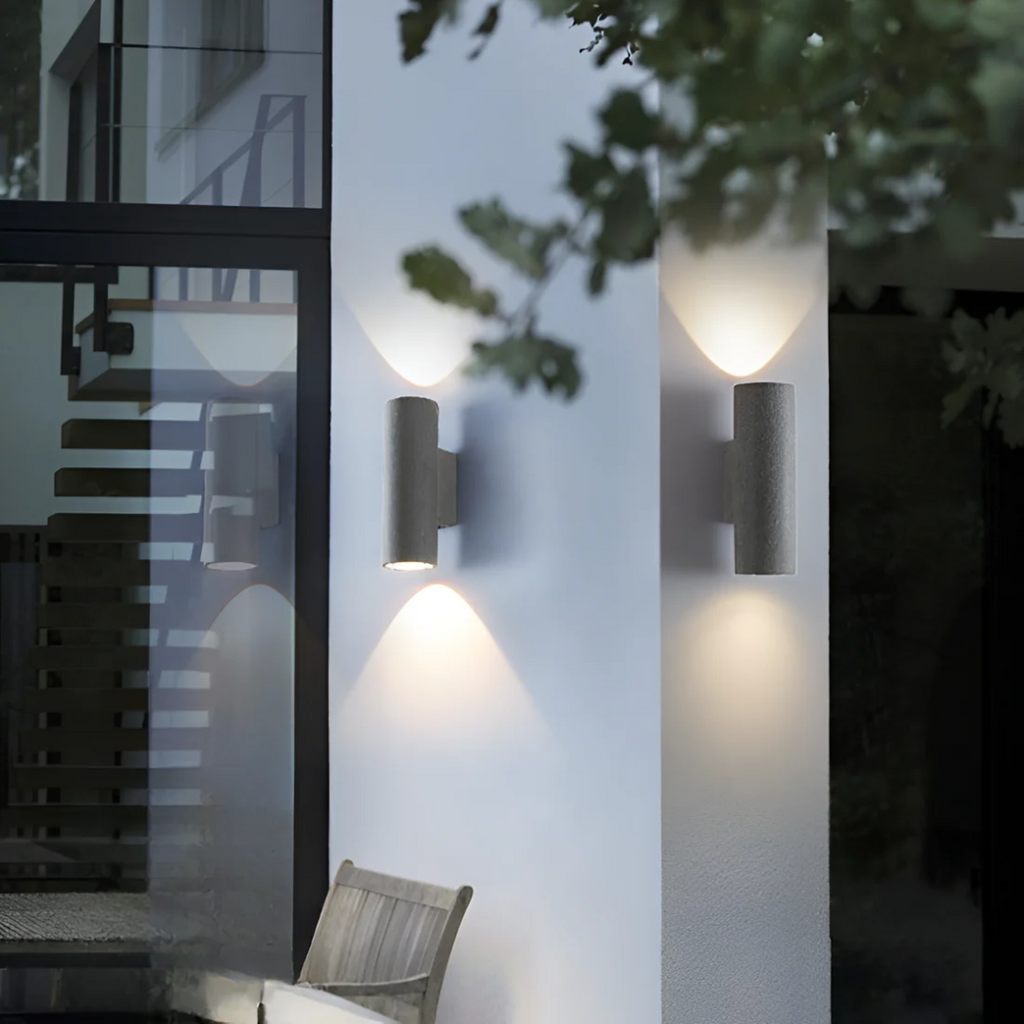 Astra Exterior Wall Light Weatherproof Cement And Acrylic