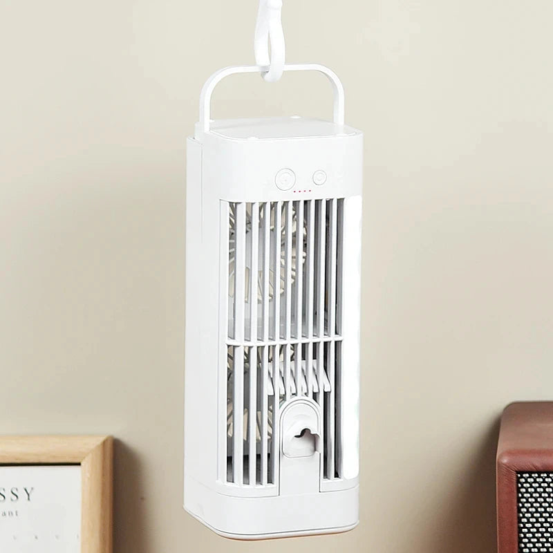 Mini Portable Air Conditioner Desk Fan with Spray Cooling | Filindra