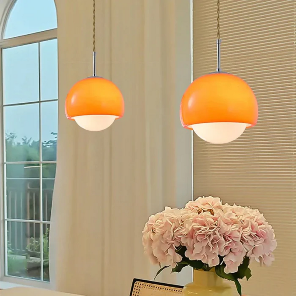 NovaLume Pendant Light With Glass Globe For Dining Table In Bauhaus Style
