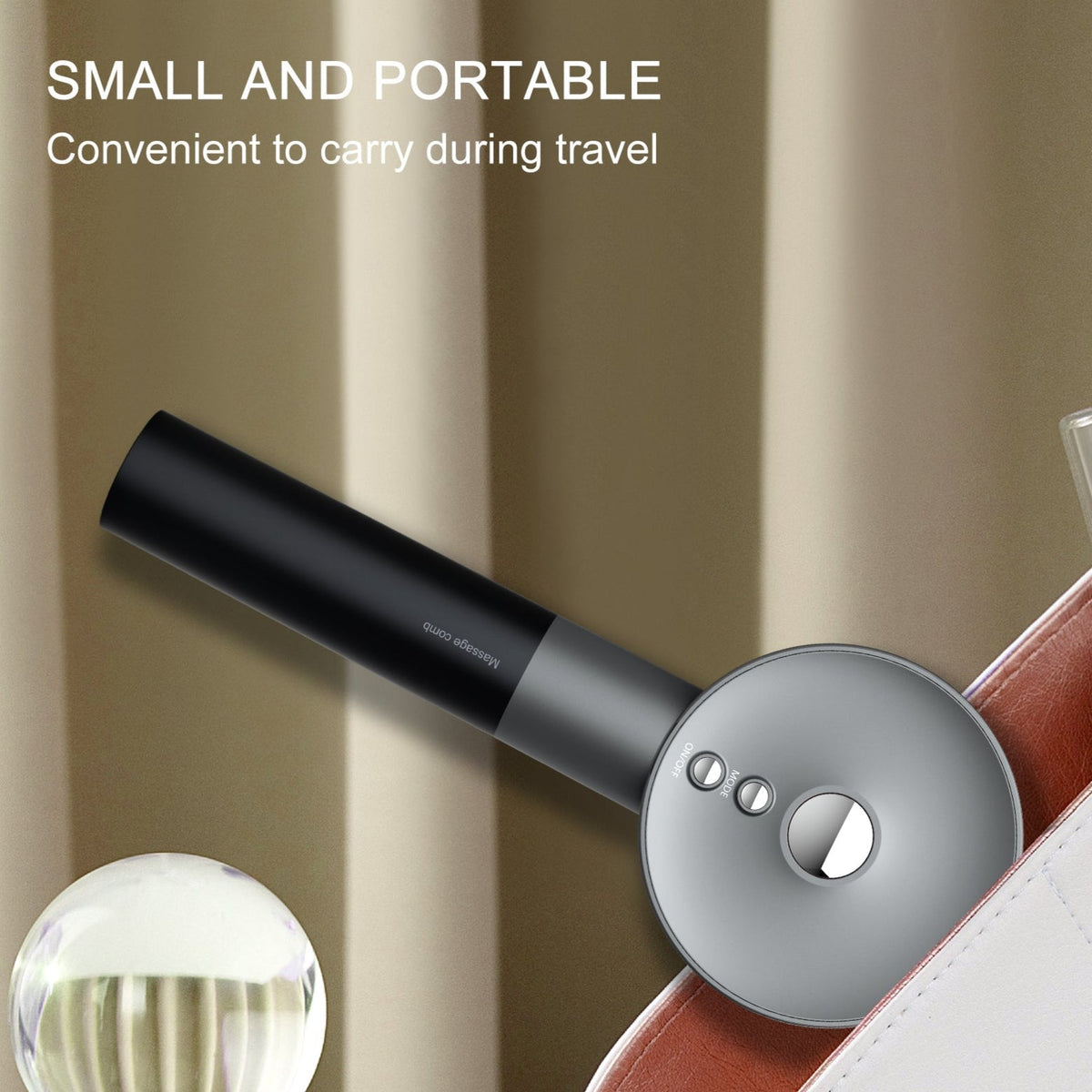 Cepillo masajeador del cuero cabelludo con LED infrarrojos 3 en 1 — Crecimiento del cabello y tratamiento con aceites