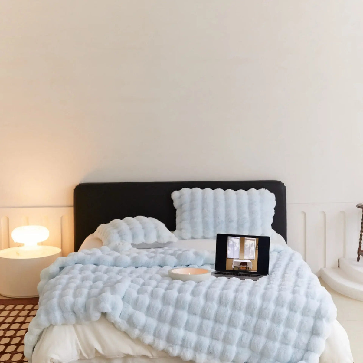 Cuddleblanket mykt ullpledd — varm og koselig komfort