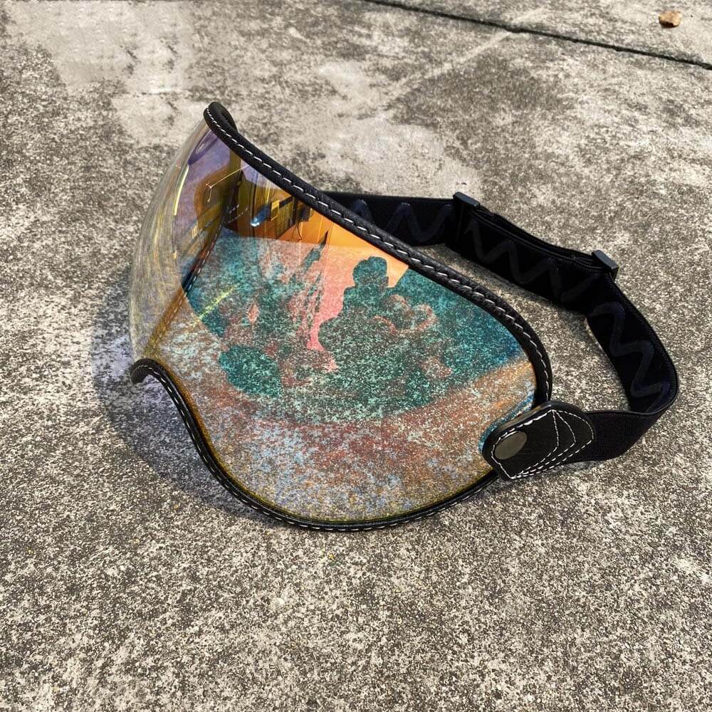Universal Helmet Visor — HD Anti-UV Bubble Lens, Clear Vision