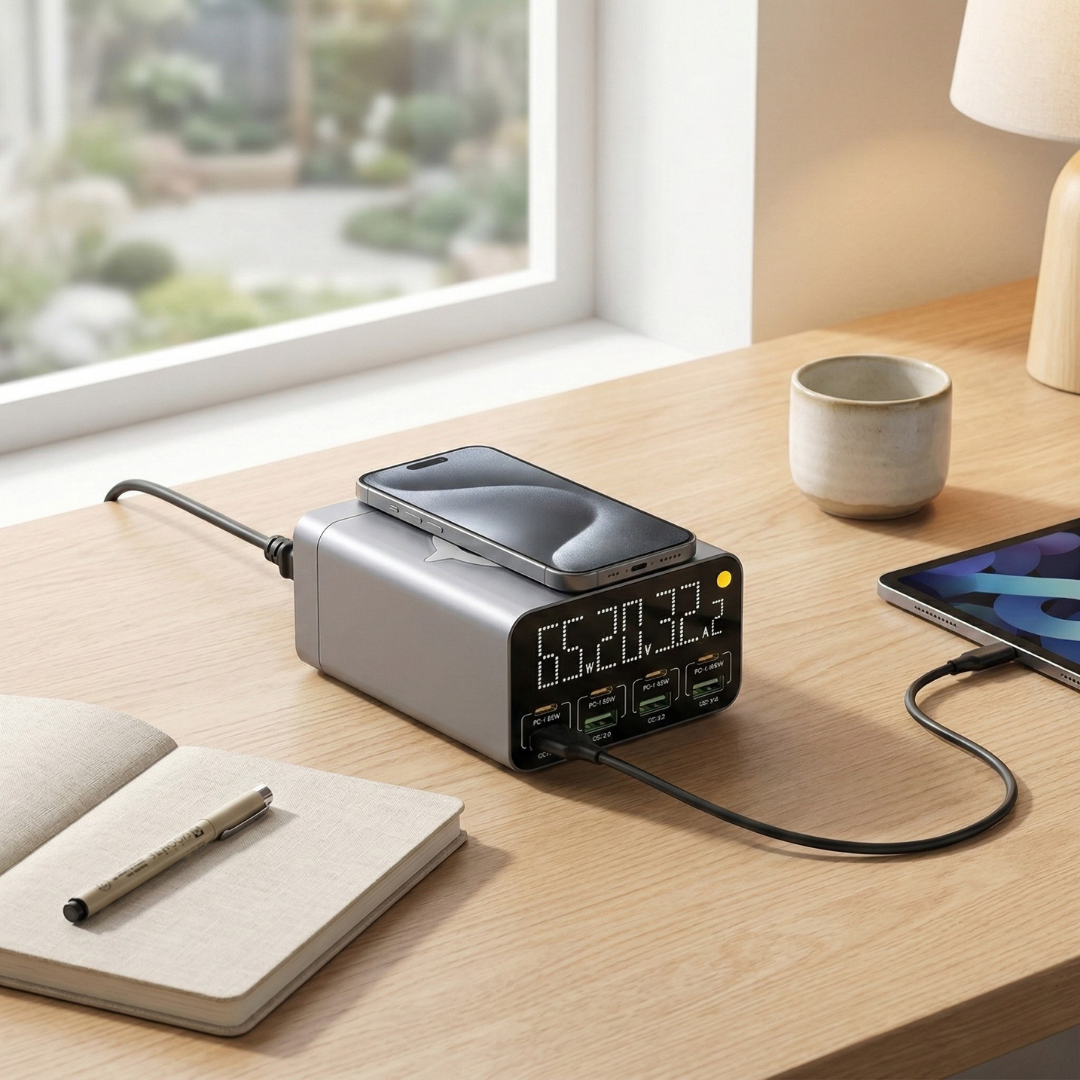 Multi-Port USB Charging Station — Power Delivery & Quick Charge 3.0