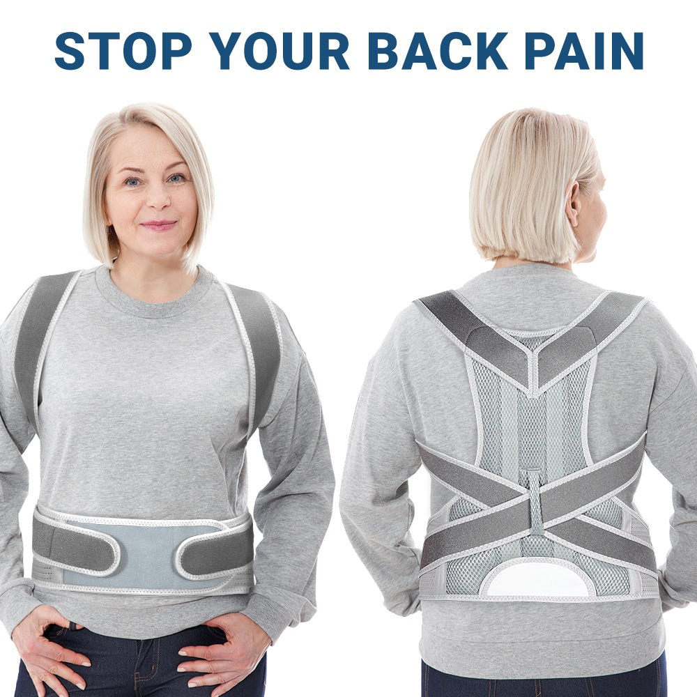 AlignEase unisex-lendensteunbrace, ontwerp met dubbele zone, lichtgewicht en ademend
