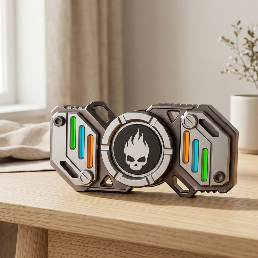 Star Soldier lysande fidget spinner - R188-lager, tyst och vibrationsfri rotation