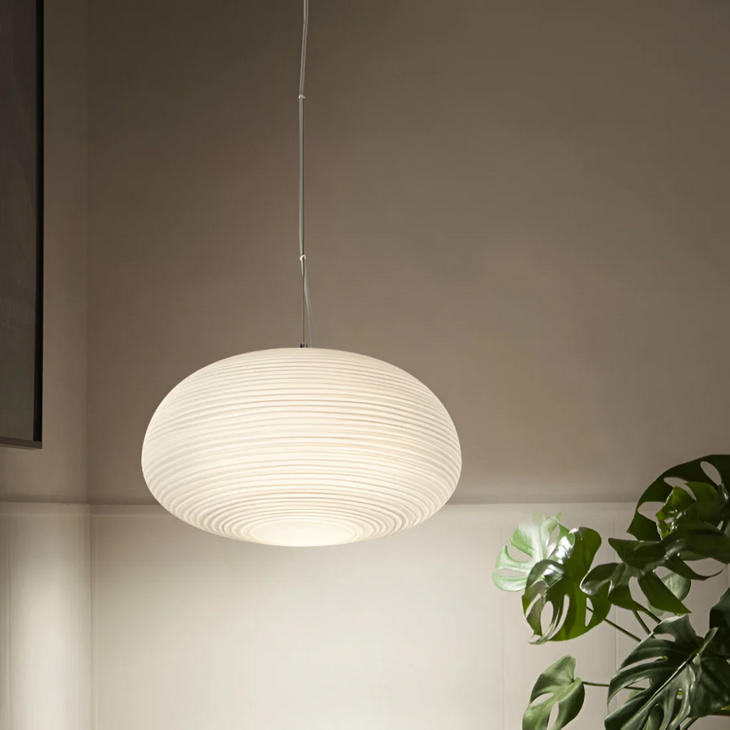 Asteri Opal Nordic Glas Pendelleuchte für Esszimmer-Ambiente