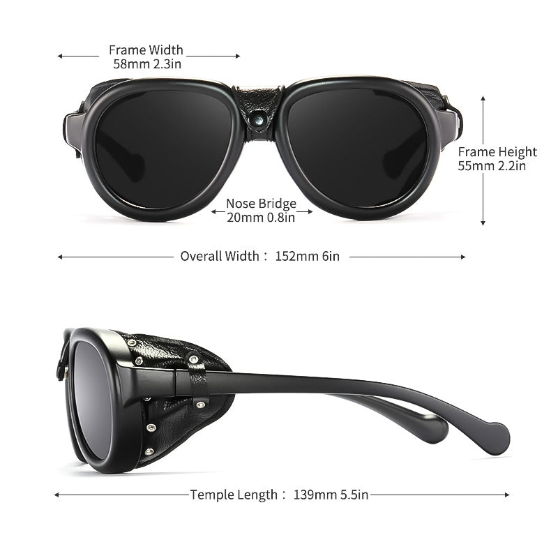 Steampunk Windproof Motorcycle Eyewear — Integrated UV Shield