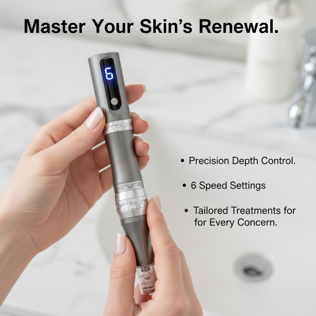 Bolígrafo de cartucho de espiral nano — dispositivo de microneedling con microcanales