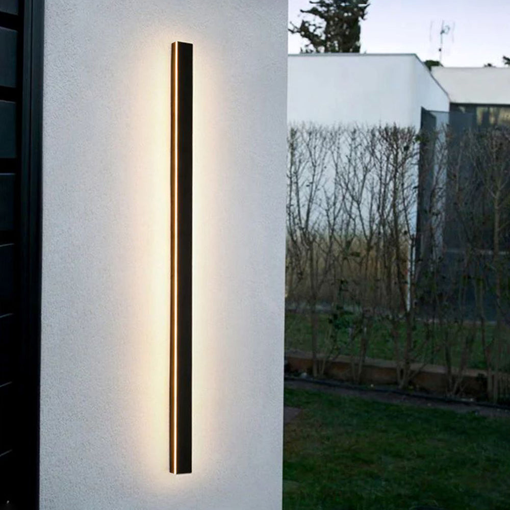 Nyx lineáris kültéri LED fali lámpa — fekete kivitel
