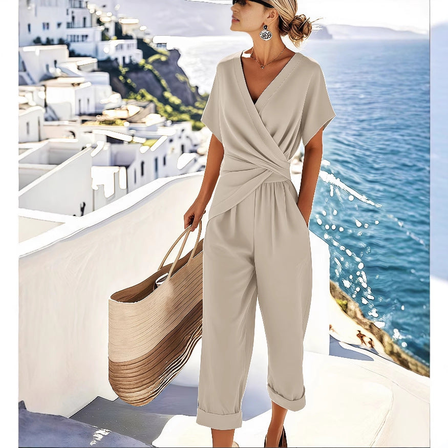 Combinaison Slim Drapée Casual