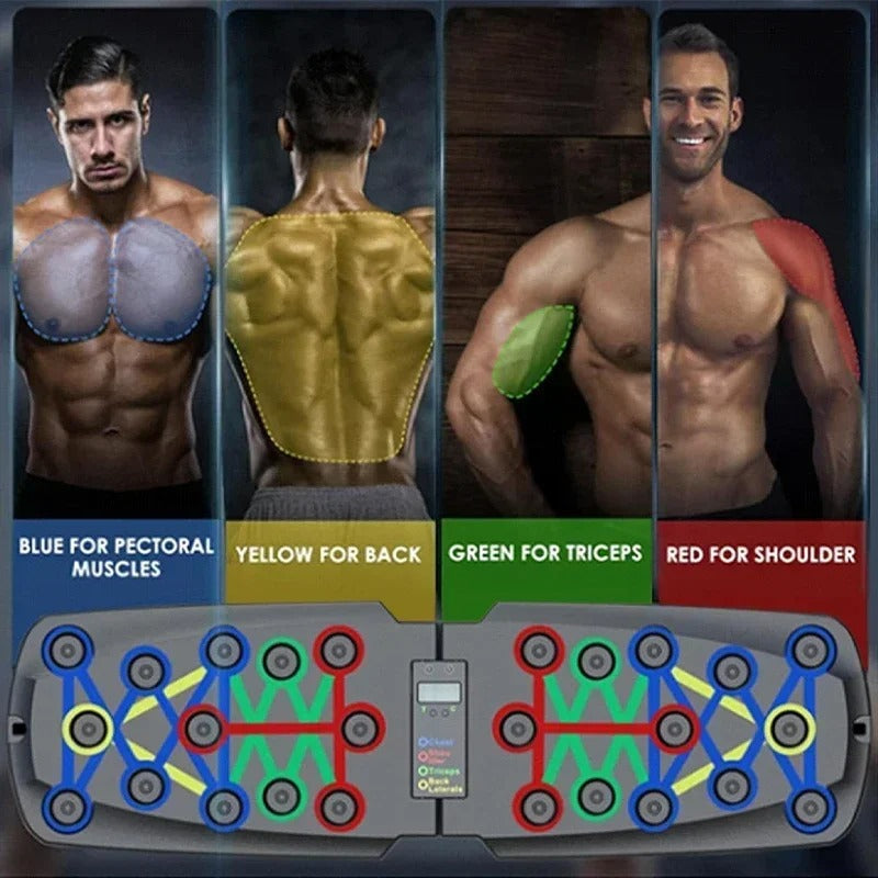 30-in-1-Digital-Liegestützbrett — Einstellbarer Ganzkörpertrainer