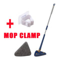 Telescopic Triangle Floor Mop — 360° Rotatable Wet & Dry Cleaner