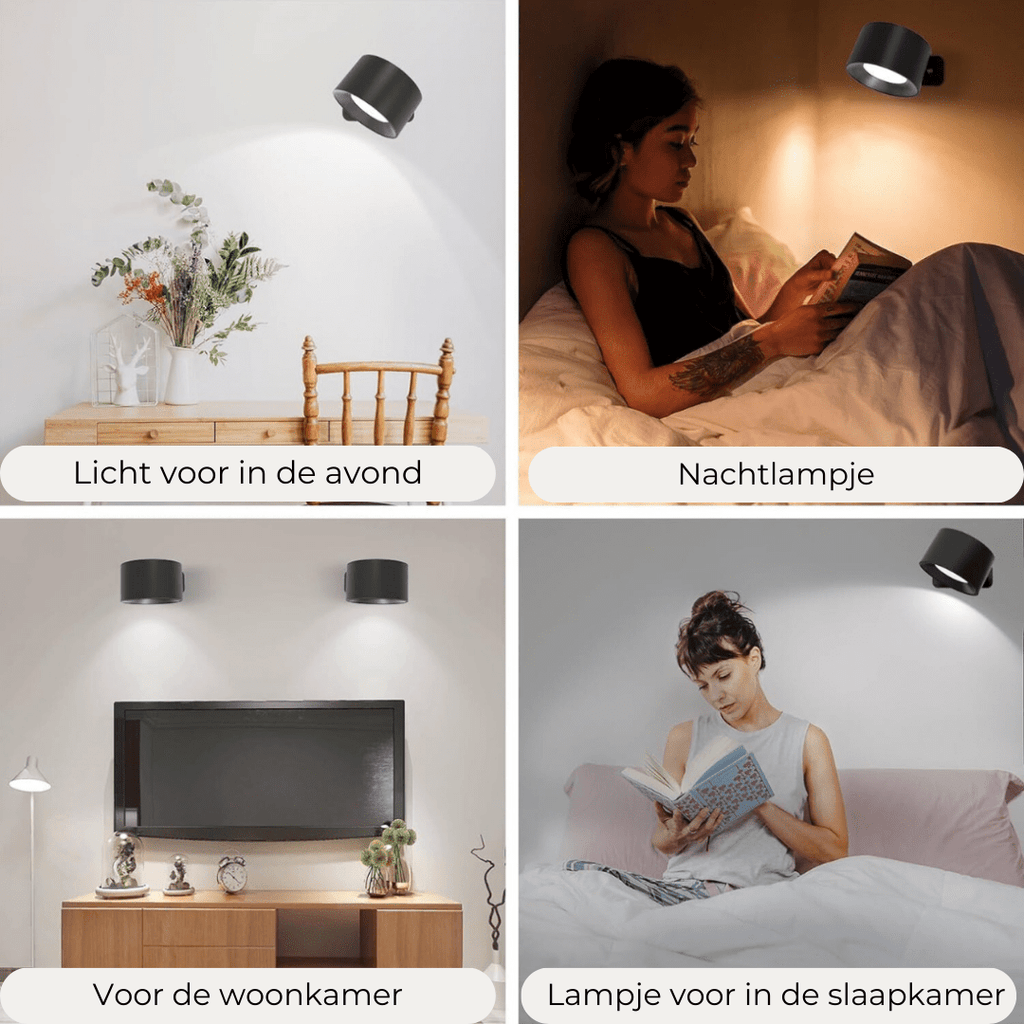 FlexiLamp 360° Wireless Rechargeable Wall Light