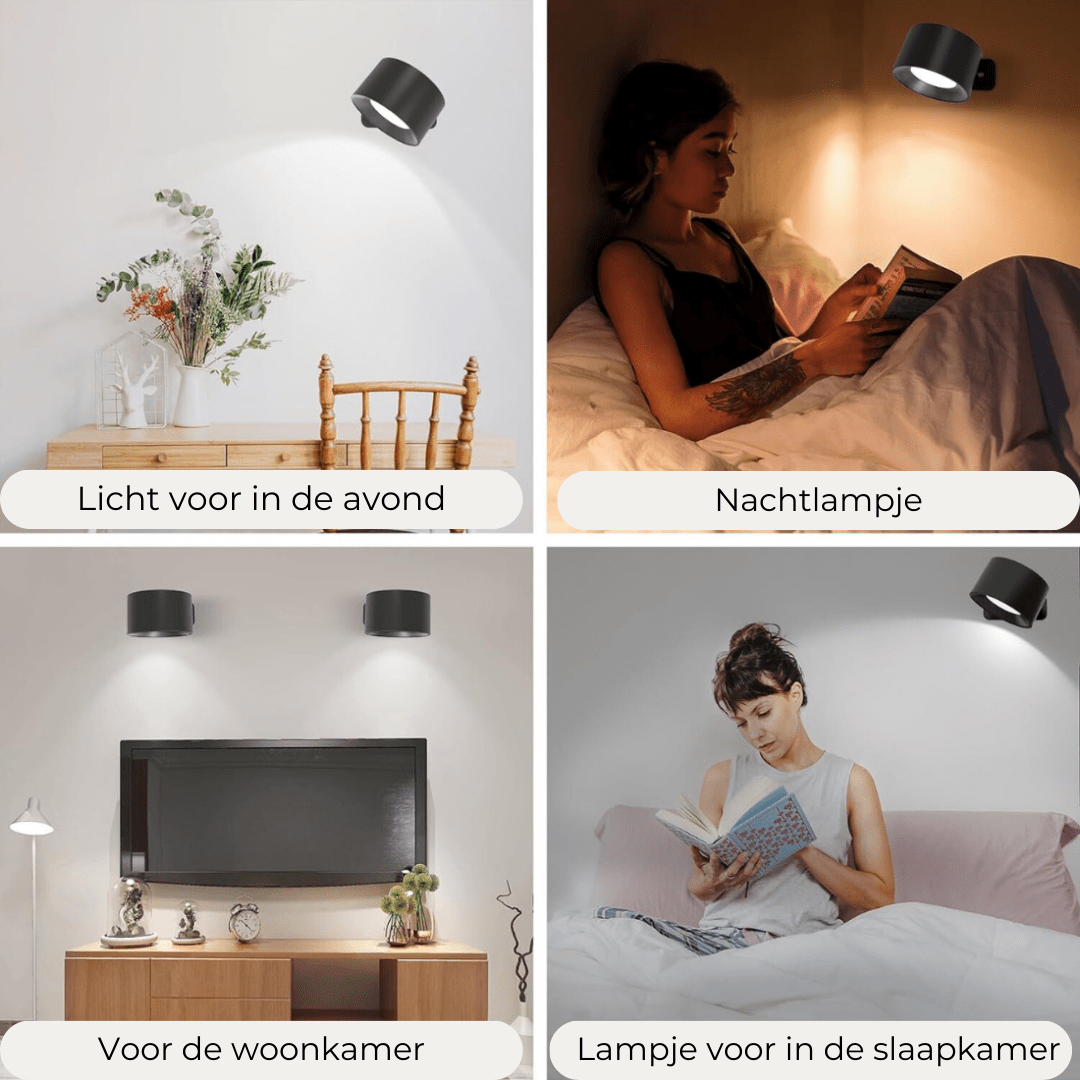FlexiLamp 360° Wireless Rechargeable Wall Light