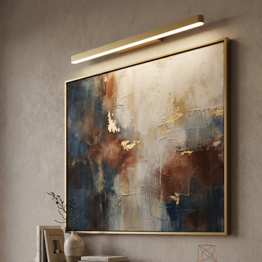 Minimalist Brushed Stainless Steel Wall Lamp -- Copper/Chrome/Black for Living Room/Bedroom - Flindria