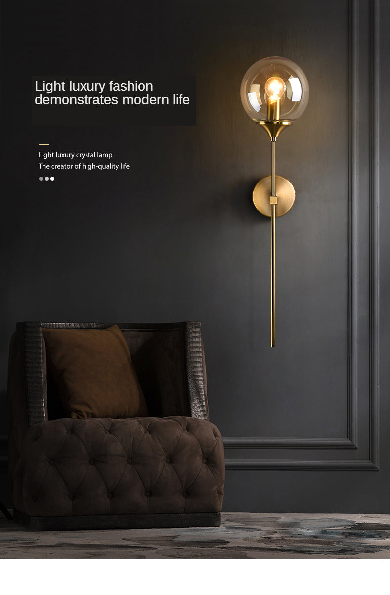 Eclipse Glass Ball Pendant Light — Modern Hanging Fixture