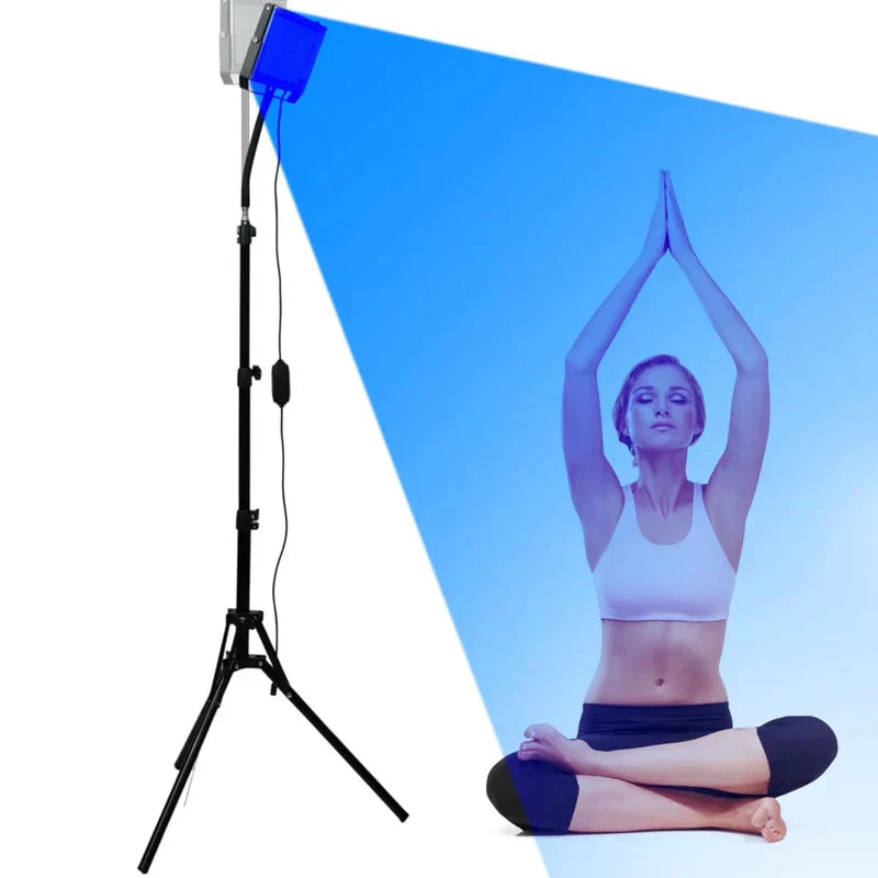 Compact Adjustable UV Tanning Lamp — 225 LED Beads, Sun-Like Light