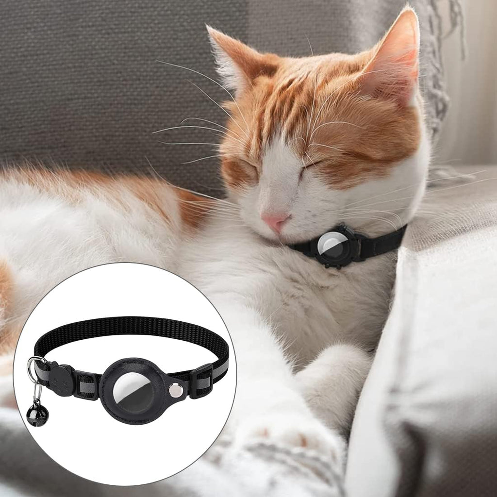 Reflective Quick-Release Cat GPS Collar — Durable Construction, Secure Fastening