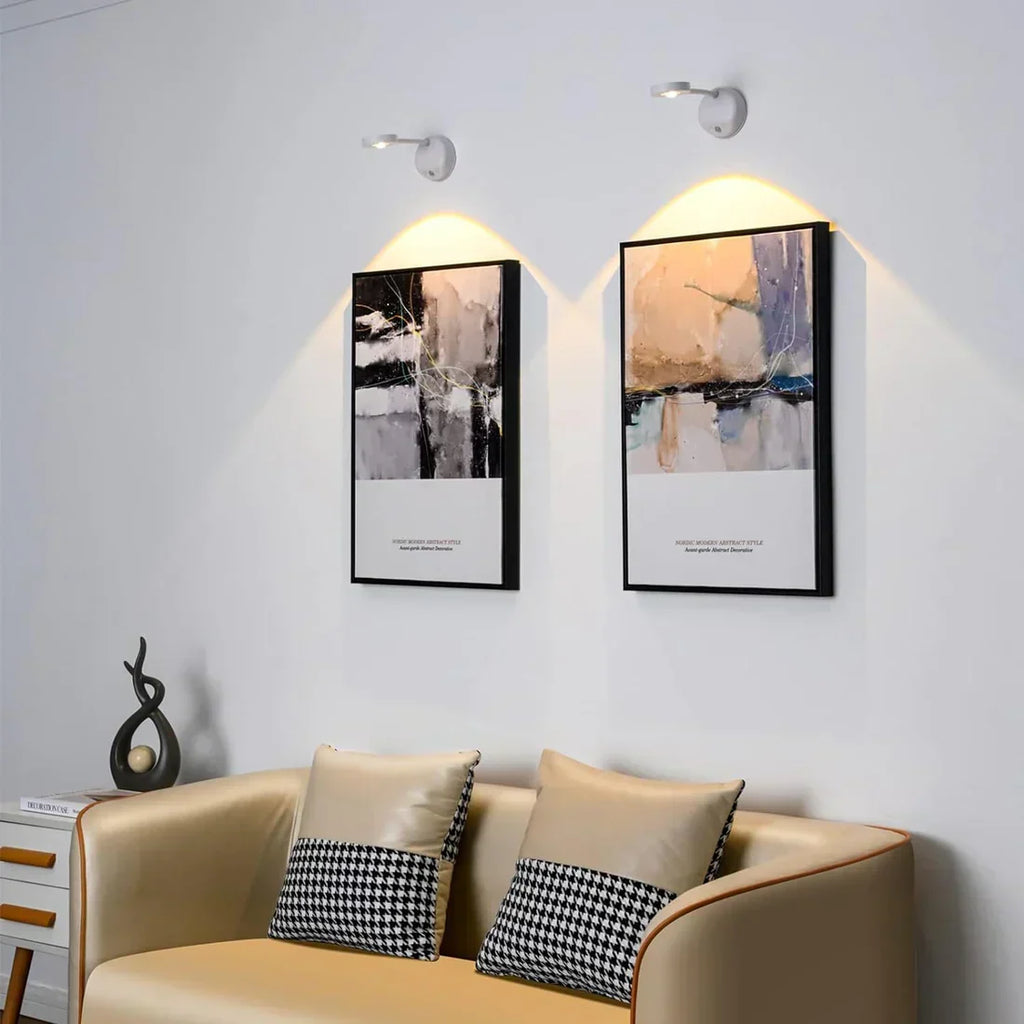 LumiTech Rechargeable LED Wall Spotlight — Motion Sensor, Wireless