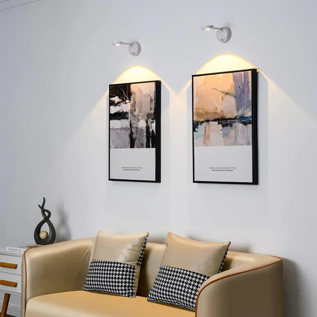 LumiTech Rechargeable LED Wall Spotlight — Motion Sensor, Wireless