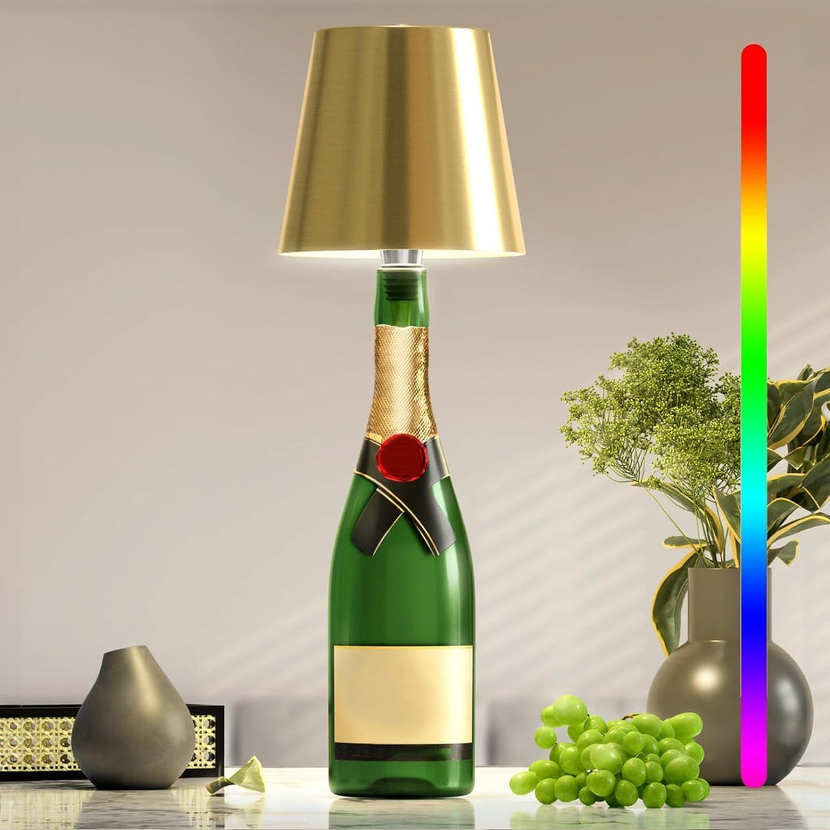 Lampada a forma di bottiglia Light — Elemento d'atmosfera con controllo touch