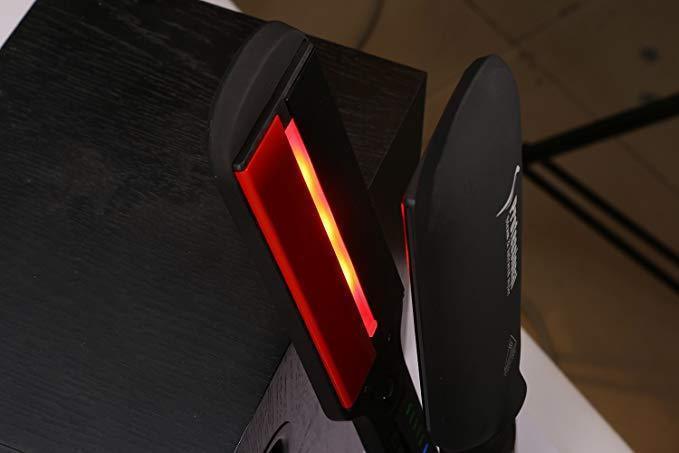 LustraGlow Lisseur à cheveux — Technologie vapeur infrarouge, plaques en tourmaline
