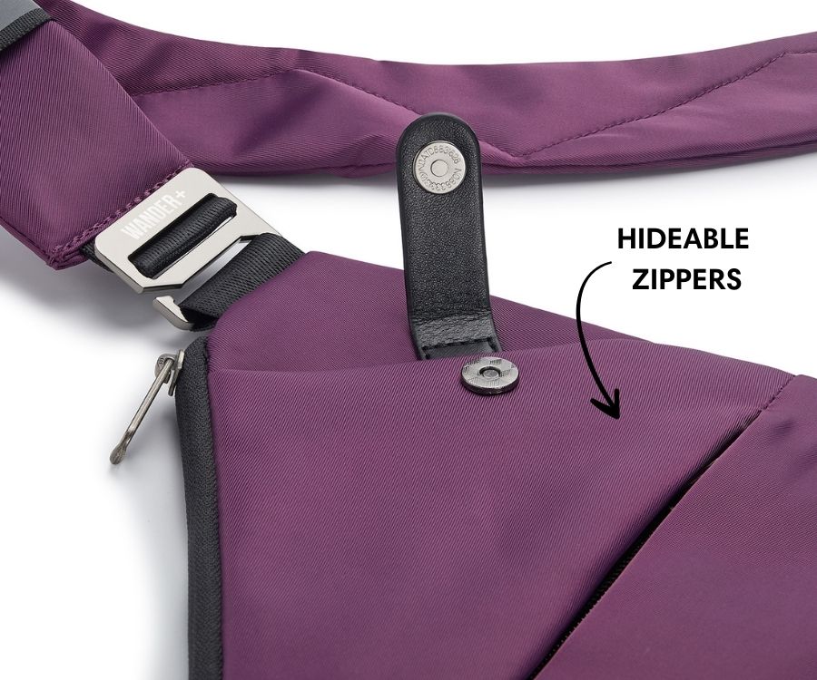 Anti-Theft Travel Bag — Concealed Zipper Design & Secure Front Pockets