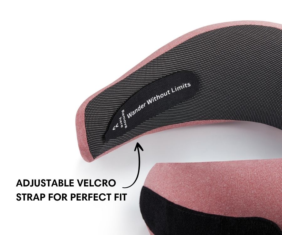Memory Foam Travel Neck Pillow — Ergonomic Contour Fit, Compact Carry Size