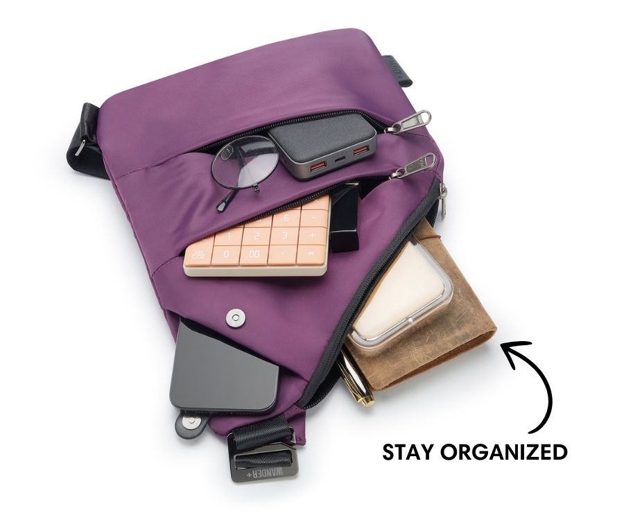 Anti-Theft Travel Bag — Concealed Zipper Design & Secure Front Pockets